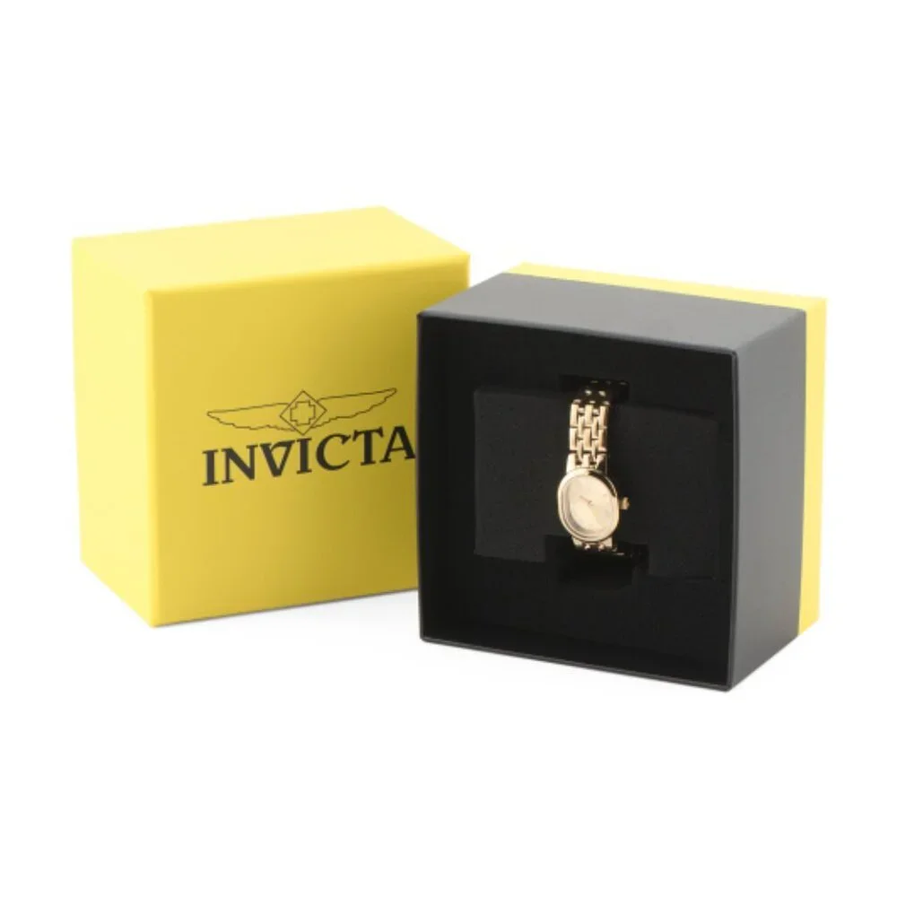 INVICTA Women's Angel Lady Stainless Steel Gold Dial Watch